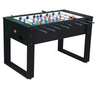 Calcio Balilla Professionale Socrate con Design Moderno - Biliardino Professionale aste passanti e piano gioco in vetro - gambe in Legno Massello - Esperienza di Gioco Come al Bar - Palline Incluse