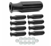 Calcio balilla set 8 manopole termoplastica x aste diametro m.16 con 10 palline