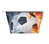 Calcio, Borsa da toilette Borsa per trucco Borsa per cosmetici Borsa da toilette da viaggio portatile