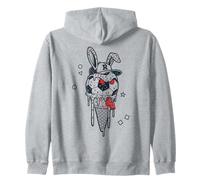 Calcio Bunny Arbitro Fischietto Coniglio Calcio Felpa con Cappuccio
