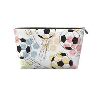 Calcio Calcio Acquerello, Borsa da toilette Borsa per trucco Borsa per cosmetici Borsa da toilette da viaggio portatile