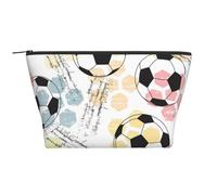 Calcio Calcio Acquerello, Borsa da toilette Borsa per trucco Borsa per cosmetici Borsa da toilette da viaggio portatile