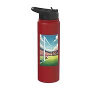 Calcio Calcio Gioco Sport Palla Campo Gioca Calcio Libero Stainless Steel Insulated Water Bottle