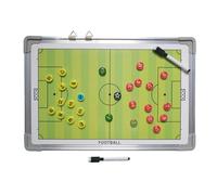 Calcio Coaching Board - Portatile Lightweight Design, Foldable Clip Struttura, Durevole Waterproof, Easy Wipe Cleaning Panel | Youth Training, Sports Academy, Outdoor Coaching, Match Day