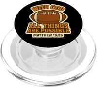 Calcio con Dio Tutte le cose sono possibili Matteo 19:26 PopSockets PopGrip per MagSafe