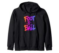 Calcio Cool Graffiti Urban Streetwear Calcio Atleta Felpa con Cappuccio