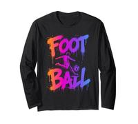 Calcio Cool Graffiti Urban Streetwear Calcio Atleta Maglia a Manica
