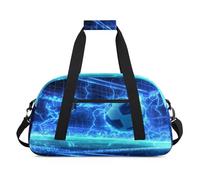 Calcio Cool Soccer Duffel Borse per Donne Uomini Bambini Ragazze Ragazzi Pernottamento Weekender Borsa da Viaggio 24L Sport Palestra Duffel Bag Pratica Tote Carry Bag, Colore, 24 L, Organizer per