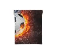 Calcio del fuoco dell'acqua fredda, Spremere il portafoglio superiore da donna Borsa portaoggetti Piccola portamonete Portamonete