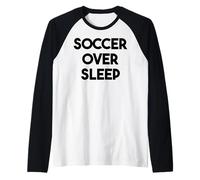 Calcio Divertente - Calcio sopra Il Sonno Maglia con Maniche Raglan