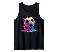 Calcio Drip Soccer Player Cool Teen Boys Soccer Ball Drip Canotta