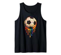 Calcio Drip Soccer Player Cool Teen Boys Soccer Ball Drip Canotta