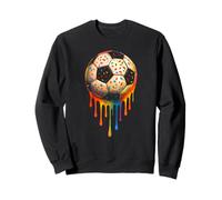 Calcio Drip Soccer Player Cool Teen Boys Soccer Ball Drip Felpa