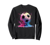 Calcio Drip Soccer Player Cool Teen Boys Soccer Ball Drip Felpa