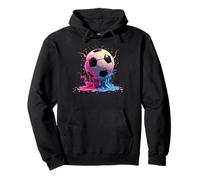 Calcio Drip Soccer Player Cool Teen Boys Soccer Ball Drip Felpa con Cappuccio