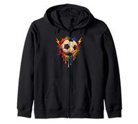 Calcio Drip Soccer Player Cool Teen Boys Soccer Ball Drip Felpa con Cappuccio