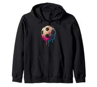 Calcio Drip Soccer Player Cool Teen Boys Soccer Ball Drip Felpa con Cappuccio