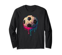 Calcio Drip Soccer Player Cool Teen Boys Soccer Ball Drip Maglia a Manica
