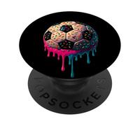 Calcio Drip Soccer Player Cool Teen Boys Soccer Ball Drip PopSockets PopGrip Adesivo