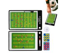 Calcio Dry Erase Board for Coachs, Calcio Magnetic Coaching Board | Erase Calcio Dry-Cancellazione per allenatori - Tracker di cruscotto magnetico per allenare il baseball di calcio
