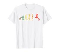 Calcio Evoluzione retrò Regalo per Calciatori Maglietta, Uomo, Bianco, 4XL