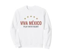 Calcio Fan 2026 Viva Messico Gioca con Cuore Felpa
