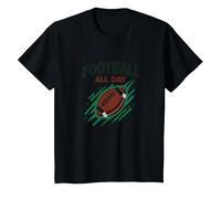 Calcio Forever NA NK Gridiron Passion Maglietta, Bambini, Nero, 10 Anni
