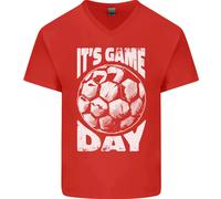 Calcio Gioco Giorno Inghilterra Irlanda Scozia Galles Uomo V-Neck Cotone T-Shirt