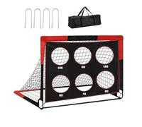 Calcio Goals Backyard, Target Net, 4 Ft Wide X 3 Ft High Folding Frame, Portable Sports Equipment, Training Goal with Carry Bag, Goal for Kids Boys Girls Practice Throwing