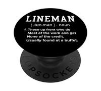 Calcio guardalinee definizione divertente guardalinee offensivo per gli uomini PopSockets PopGrip Adesivo