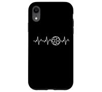 Calcio Heartbeat - Calcio Palla ECG Pulse Rate Divertente Custodia per iPhone XR