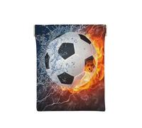 Calcio In Acqua E Fuoco, Spremere il portafoglio superiore da donna Borsa portaoggetti Piccola portamonete Portamonete
