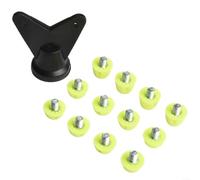 Calcio in plastica resistente per borchie 7 mm 10 mm con chiave inglese | Installazione semplice, forte presa su terreni solidi, plastica resistente all'usura, include chiave inglese