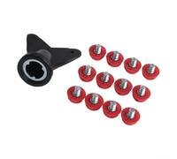 Calcio in plastica resistente per borchie 7 mm 10 mm con chiave inglese | Installazione semplice, forte presa su terreni solidi, plastica resistente all'usura, include chiave inglese