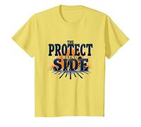 Calcio Lineman Protect The Blind Side Graphic Maglietta, Bambini, Limone, 12 Anni