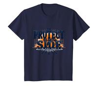 Calcio Lineman Protect The Blind Side Graphic Maglietta, Bambini, Navy, 12 Anni