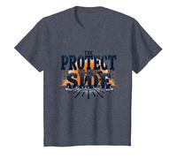 Calcio Lineman Protect The Blind Side Graphic Maglietta, Bambini, Pervinca, 12 Anni