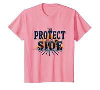 Calcio Lineman Protect The Blind Side Graphic Maglietta, Bambini, Rosa, 12 Anni