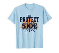 Calcio Lineman Protect The Blind Side Graphic Maglietta, Uomo, Celeste, S