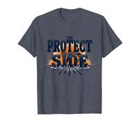 Calcio Lineman Protect The Blind Side Graphic Maglietta, Uomo, Pervinca, 3XL
