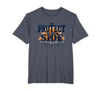 Calcio Lineman Protect The Blind Side Graphic Maglietta, Uomo Taglie Grandi, Pervinca, 4X Tall
