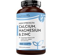 Calcio Magnesio Zinco E Vitamina D3 - 365 Compresse Vegetariane - Integratore Di