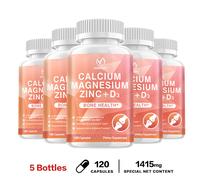 Calcio Magnesio Zinco + Vitamina D3 - Salute di ossa, muscoli