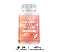 Calcio Magnesio Zinco + Vitamina D3 - Salute di ossa, muscoli