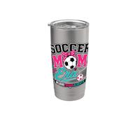 Calcio Mamma Era Retro Gioco Giorno Bicchiere termico in acciaio inox doppia parete