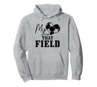Calcio Mamma - Il Mio Cuore è su Quel Campo Allenatore Ragazze Calcio Felpa con Cappuccio
