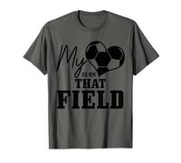 Calcio Mamma - Il Mio Cuore è su Quel Campo Allenatore Ragazze Calcio Maglietta