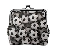Calcio mare stampato moneta borsa per le donne borsa portafoglio in pelle PU cambio sacchetto bacio-blocco vintage, Mare da calcio, Taglia unica, Vintage