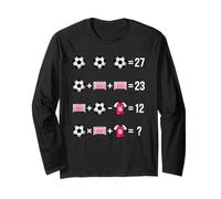 Calcio Matematica Equazione Riddle Design Risolvere Il 67 Puzzle Maglia a Manica