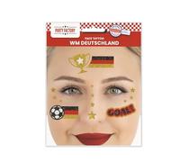 Calcio Mondiali Glitter Face Tattoo Calcio Donna